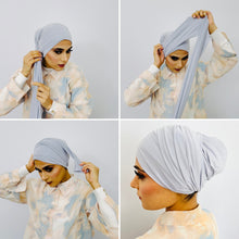 TurbanTube20 - silver blue - extra long