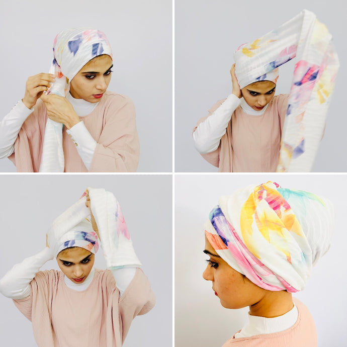 TurbanTube20 - bright floral