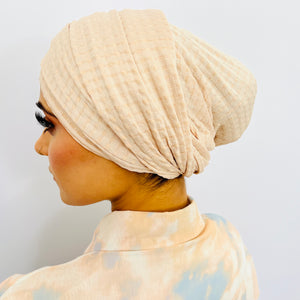 TurbanTube20 - textured peach