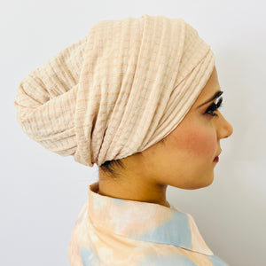 TurbanTube20 - textured peach