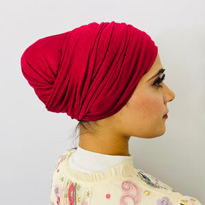 TurbanTube20 - carmine red - extra long