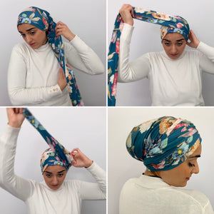 TurbanTube20 - vintage floral print