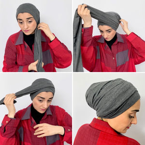 TurbanTube20 - charcoal