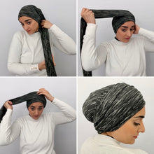 TurbanTube20 - woven charcoal matrix